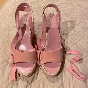 Vince Camuto Blush Pink Espadrille Sandals